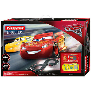 Pista Elettrica Carrera Evolution Disney Pixar Cars 3 Take Off