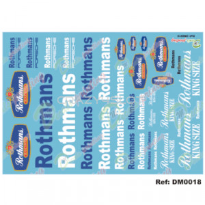 Decals Sponsor Rothmans