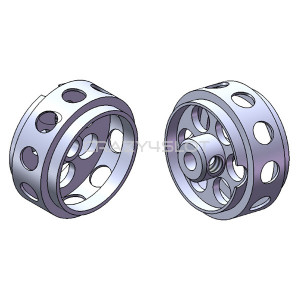 Cerchi in Alluminio da 16.5x8.2mm No Air System