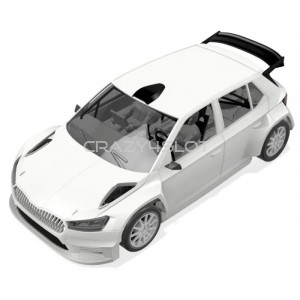 Skoda Fabia Rally2 White Racing Kit