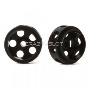 Black Delrin Hubs 14.5 x 9 mm