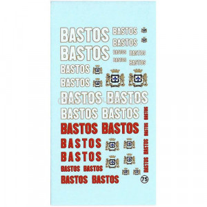 Decals ad acqua Bastos 1:43