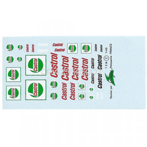 Decals ad acqua Castrol 1:43