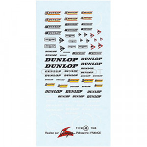 Decals ad acqua Dunlop 1:43