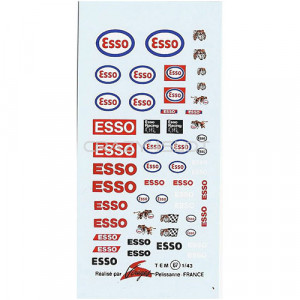 Decals ad acqua Esso 1:43