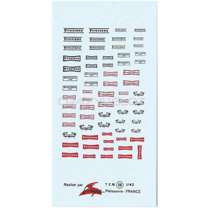 Decals ad acqua Firestone 1:43