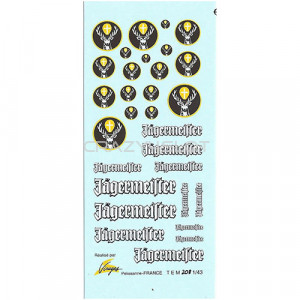 Decals ad acqua Jagermeister 1:43