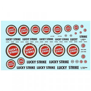 Decals ad acqua Lucky Strike 1:43