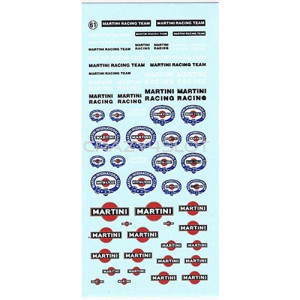 Decals ad acqua Martini 1:43