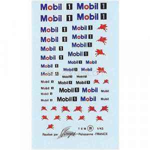 Decals ad acqua Mobil 1:43