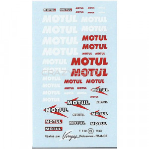 Decals ad acqua Motul 1:43