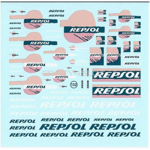 Decals ad acqua Repsol Fluo 1:43